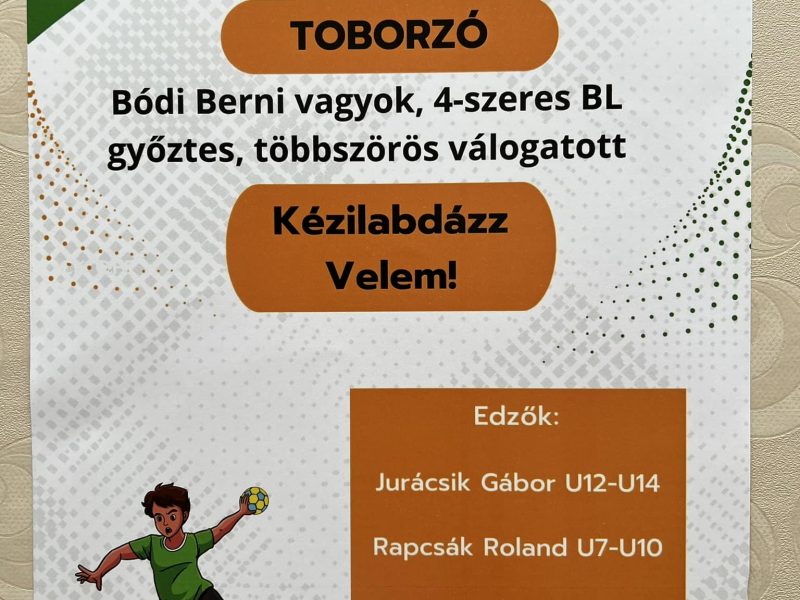 Kézilabda szakosztályunk várja a jelentkezőket! 🤾‍♂️